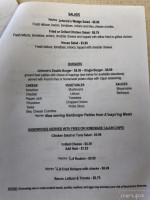 Johnstown Family menu