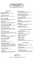 Windward Tavern menu