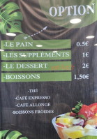 Côté Salade menu