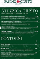 Panino Giusto menu