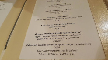 Ammergauer Maxbrau menu