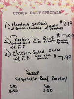 Utopia Deli Catering menu