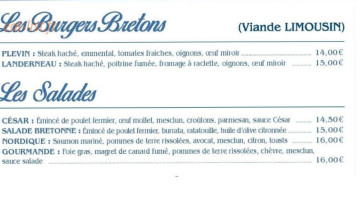 Madeleine Crêperie menu