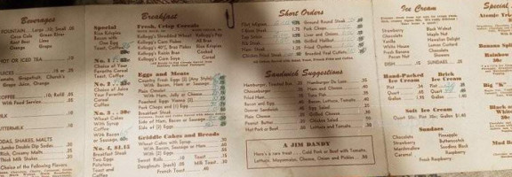 Polly Anna Cafe menu