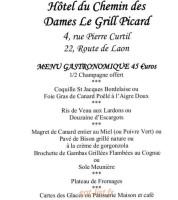 Du Chemin Des Dames menu