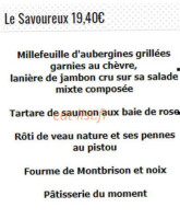 Aux Rendez-vous Des Saveurs menu