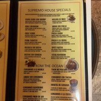 Gilberto's Mexican menu