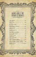 Le Café Saint-tropez menu