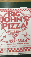 Big John's Pizza food