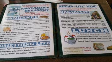 Kevin's Cafe menu