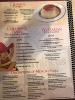 Las Trancas Mexican menu