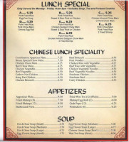 Ding Ho Family menu