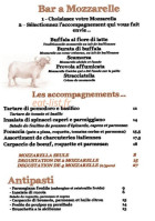 Restaurant la Nautique menu