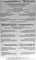 Cascade Grill menu