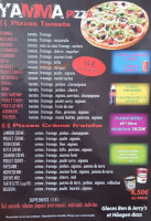 Douville Pizza menu