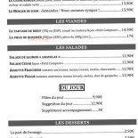 Le petit Comptoir menu