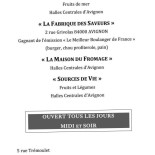 Le petit Comptoir menu