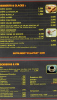 La Rhum Caffee menu
