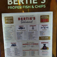 Berties Proper Fish Chips Old Town menu