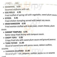 Pete Sushi Poke menu