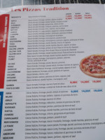 Planet'pizza menu