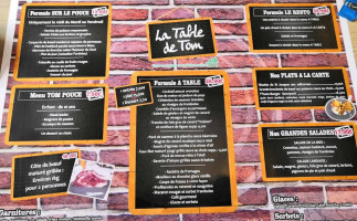 La Table De Tom menu
