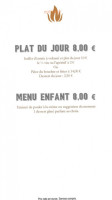 Au pot au feu menu