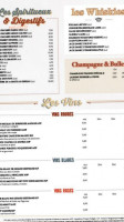AU Bureau Chambourcy menu