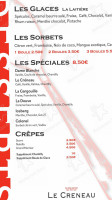 Le Saint Jean menu