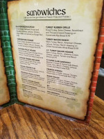 P J's Tavern menu