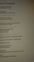 Auberge De La Mère Duval menu