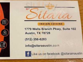 New Sitara Indian Cuisine menu
