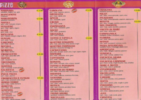 Pizzeria La Favola menu