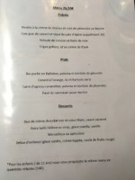 L'Agora des Sables menu