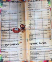 San Marcos menu
