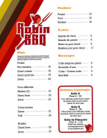 Robin Bbq menu