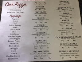La Pizzeria On Main menu