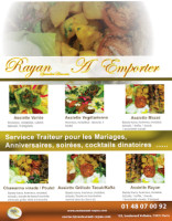 Restaurant Rayan menu