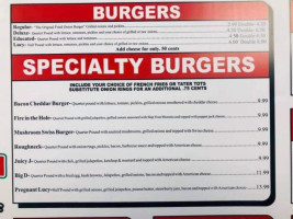 Hamburger Inn menu