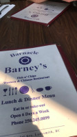 Barnacle Barney's food