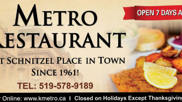 Metro Restaurant food