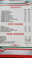 Pizzéria Italia Restaurant menu