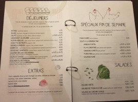 Café Cambio Coop De Travail menu