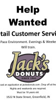Jack's Donuts Of Greenfield food