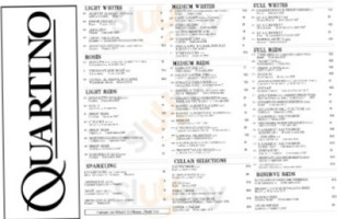 Quartino menu