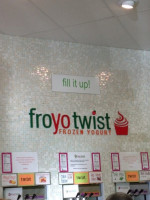 Froyo Twist Soft Serve Bubble Tea inside