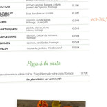 Le Coin Des Pizzas Carte