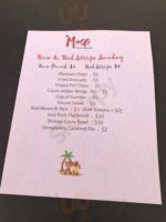 Musa Caribbean Cajun Fare menu
