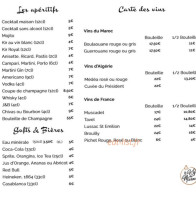 Le Kif Du Maroc menu