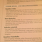 Eichbaum Brauerei menu